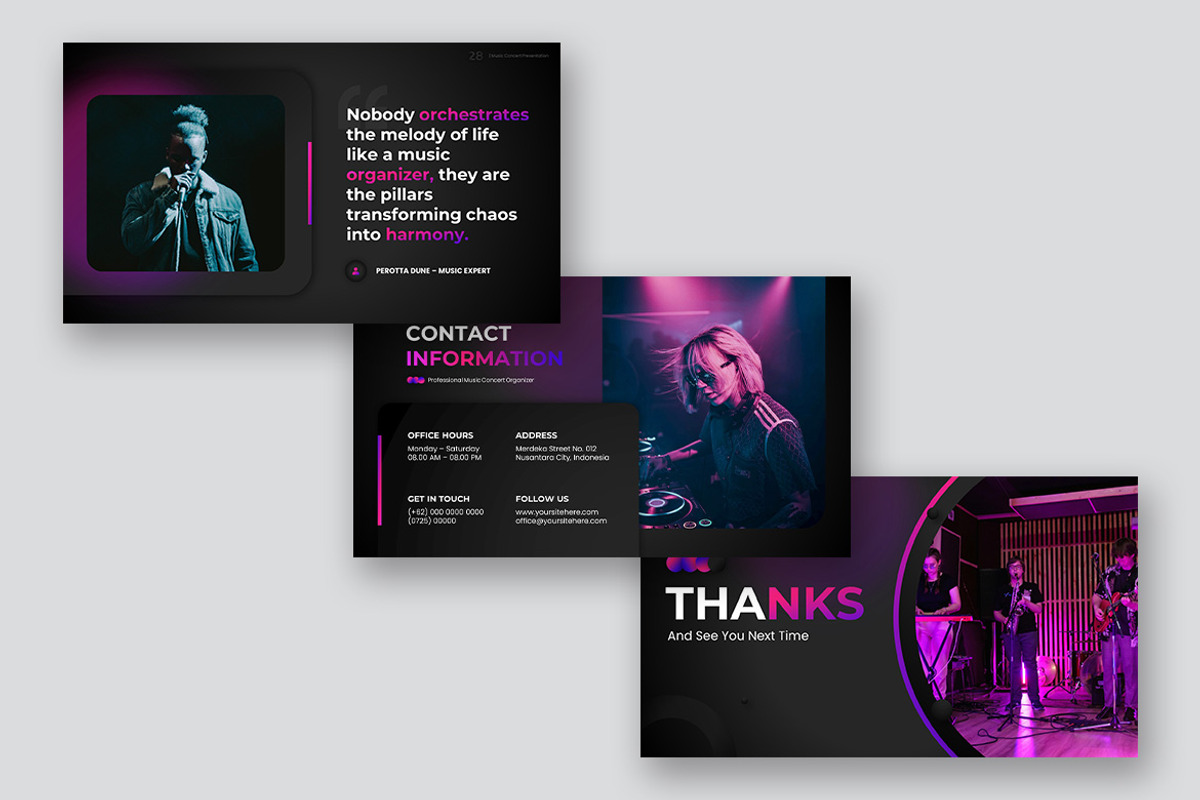 Musifest Music Concert Google Slides, a Presentation Template by kerismaker (Photo 7 of 10)