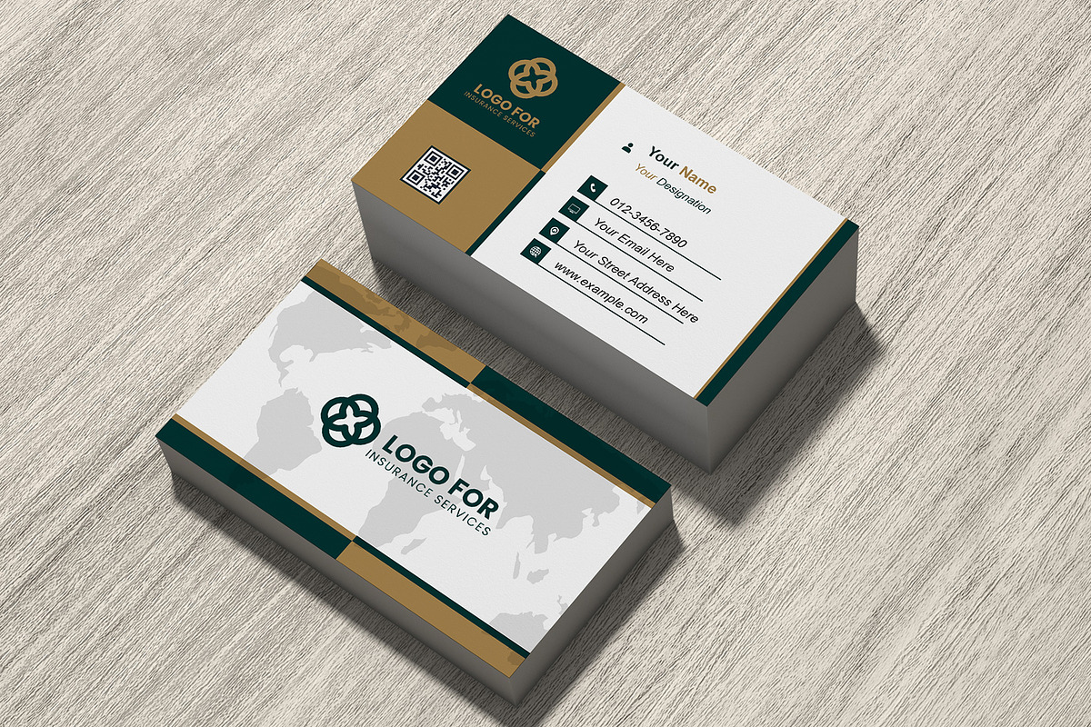 Simple Business Card Template PSD preview 7