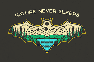 Nature Never Sleeps, an Animal Illustration by Mangustudio