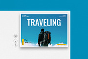 Travel Magazine Template, a Magazine Template by ElvinPrint (Thumbnail 1 of 7)