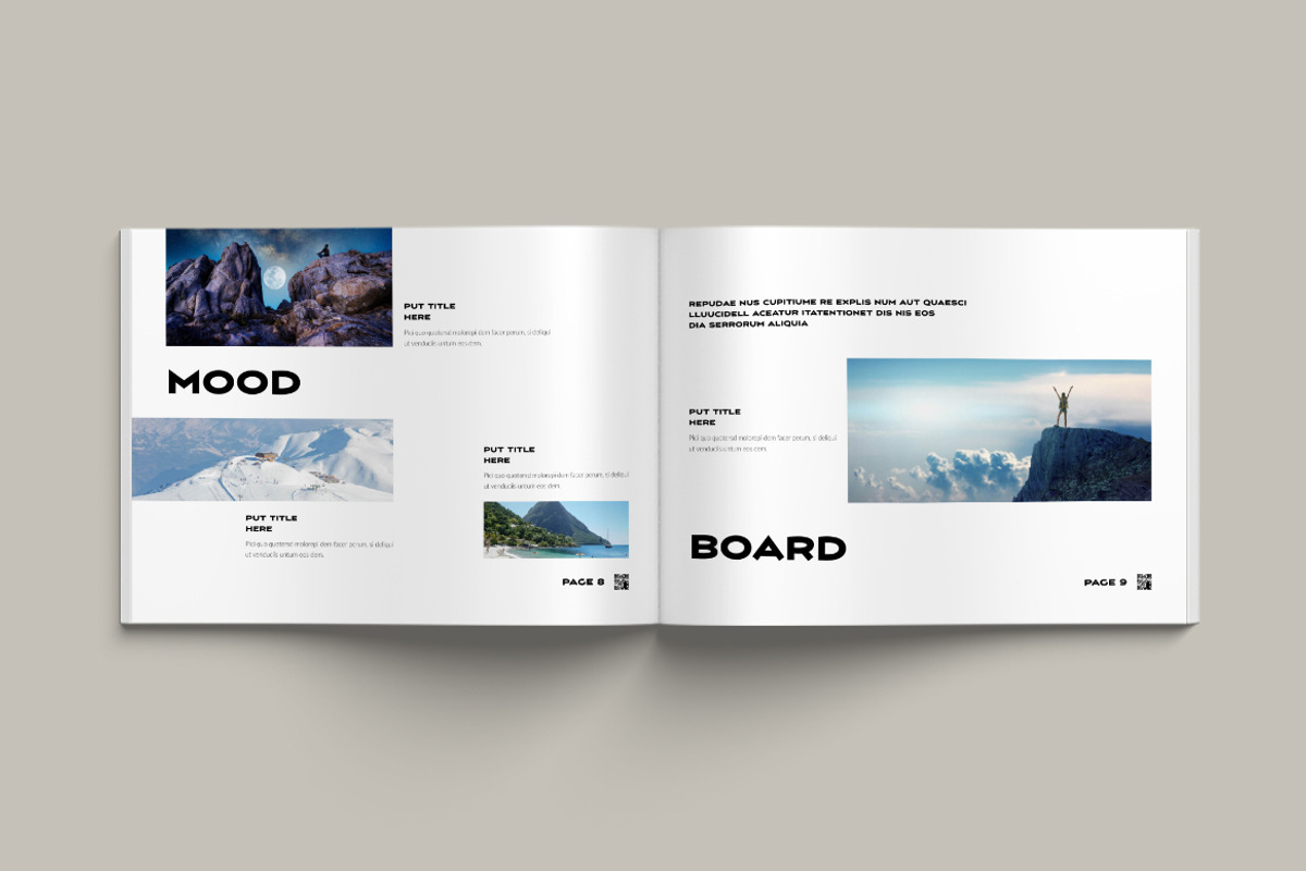 Photo Book Landscape Layout, a Brochure Template by Pixelpick (Photo 5 of 11)