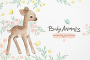 Watercolor baby animals, an Animal Illustration by Magic & Dreams (Thumbnail 1 of 8)