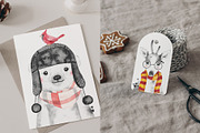 CHRISTMAS BABIES watercolor set, an Animal Illustration by Natali Smolova (Thumbnail 4 of 8)