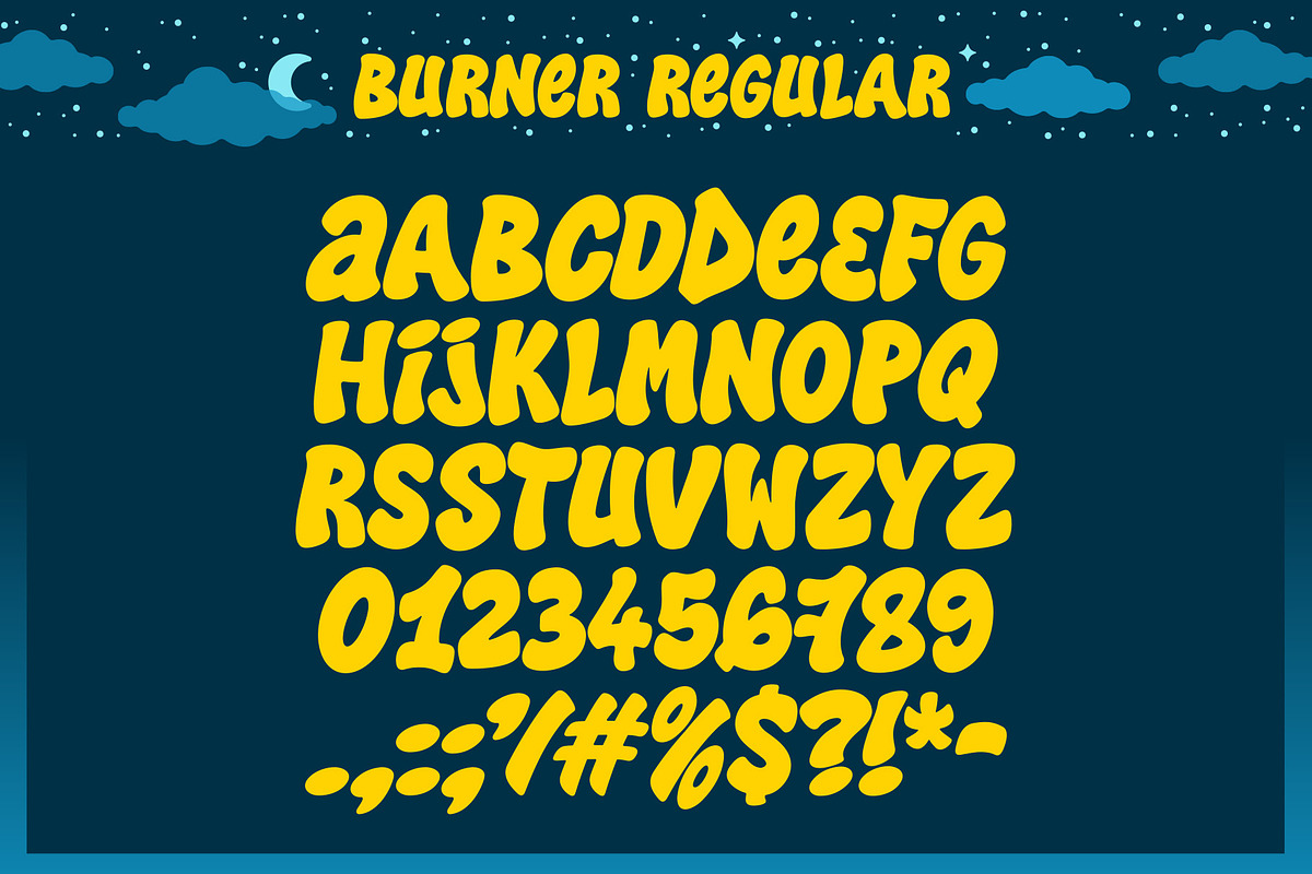 Burner Typeface, a Font by MightySHORT (Photo 2 of 3)