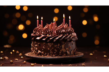 chocolate party cake food ai, a Background Photo by pikepicture