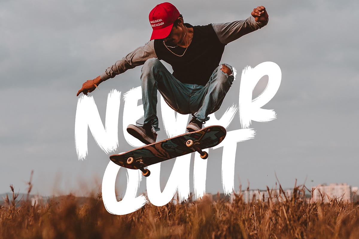 Suffer Through // Handbrush Typeface, a Font by Crump Hand (Photo 6 of 8)