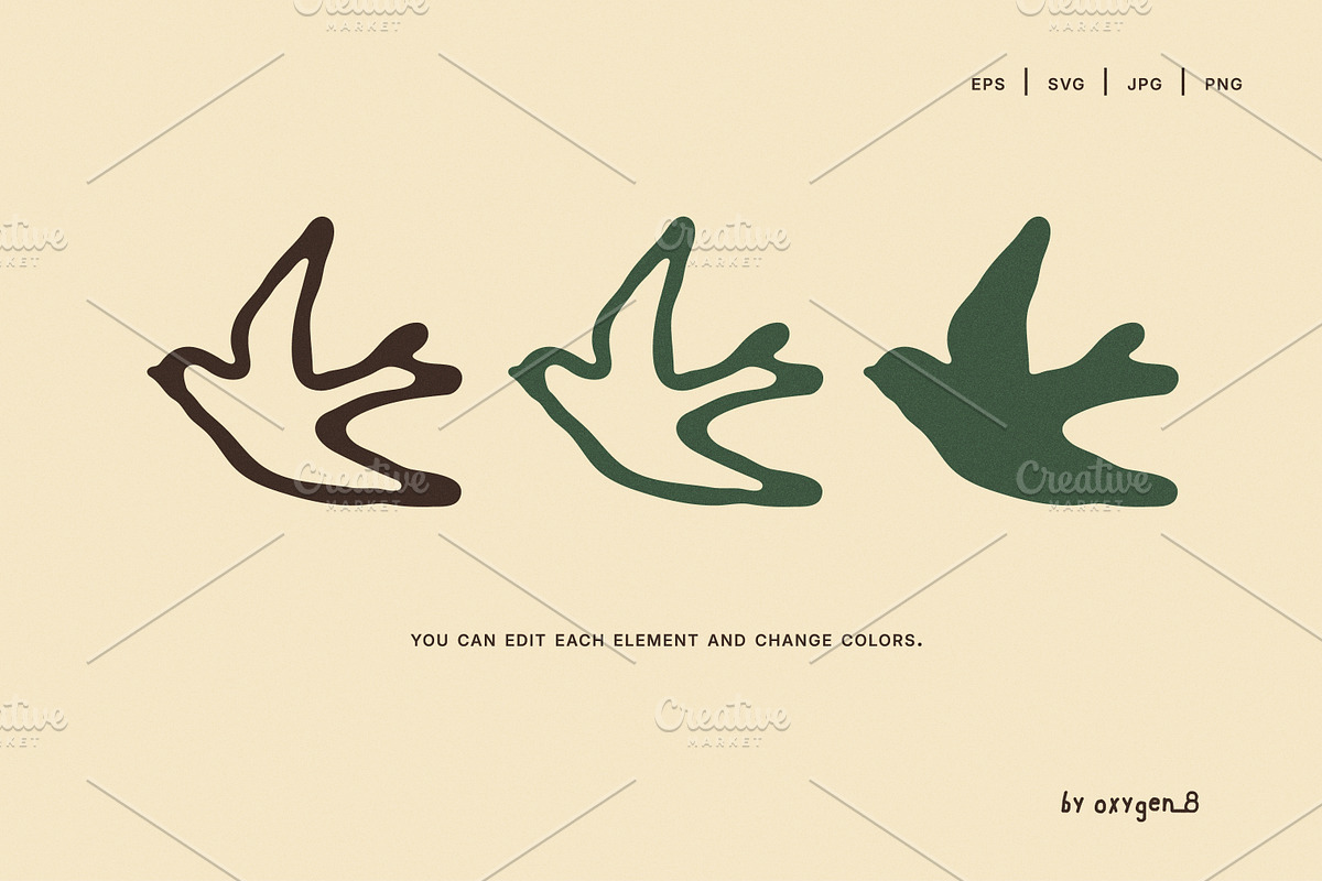 Salty Ink. Organic Shapes & Patterns, a Graphic by oxygen_8 (Photo 3 of 11)