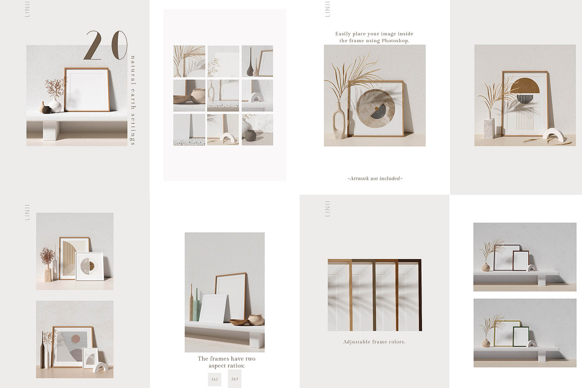 SALE Artisan Mockup Bundle, a Print Template by LINII (Photo 7 of 17)