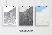 5 maps of USA cities set 4, an Illustration by MaximGertsen (Thumbnail 5 of 9)