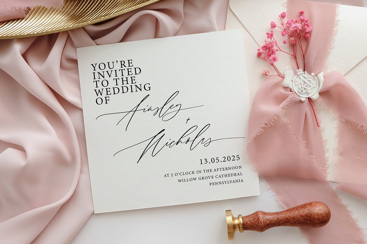 Allegia Handwritten Wedding Font, a Handwritten Font by etigletters (Photo 8 of 10)