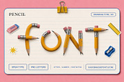 Pencil Font, a Sans Serif Font by Handmadefont (Thumbnail 6 of 16)