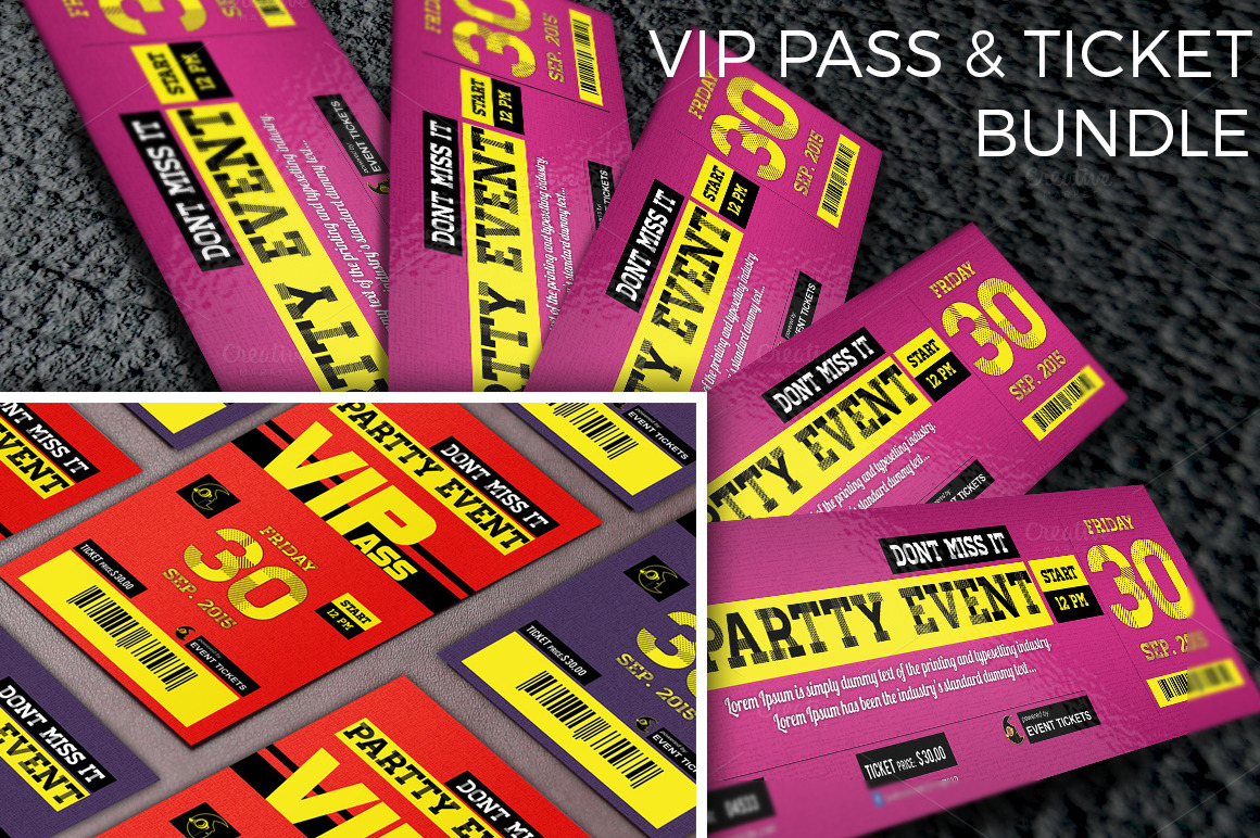 Multipurpose party event bundle, an Invitation Template by Konakchiev