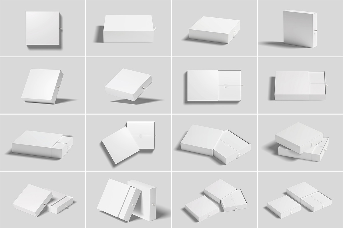 Sliding Gift Box Mockup, a Packaging Mockup by Compositing Studio (Photo 5 of 21)