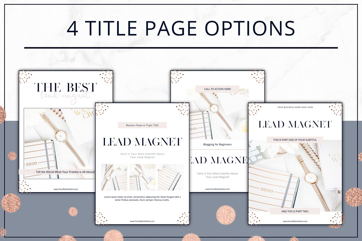 Lead Magnet Freebie Canva InDesign, a Magazine Template by Lady Boss Studio
