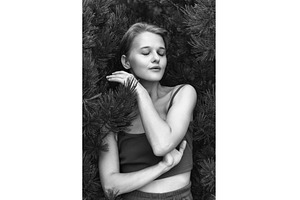Woman with eyes closed posing, a Person Photo by Alexander-Piragis