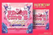 Valentines Day Party Flyer Template, a Flyer Template by Satgur Graphic Design (Thumbnail 2 of 6)