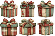 Whimsical Christmas Gift Box Clipart, an Illustration by Craft Nest (Thumbnail 8 of 8)