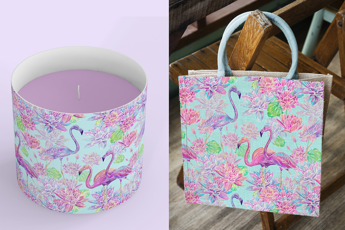 Flamingo Seamless pattern, a Pattern Graphic by Alena Lazareva (Photo 8 of 10)