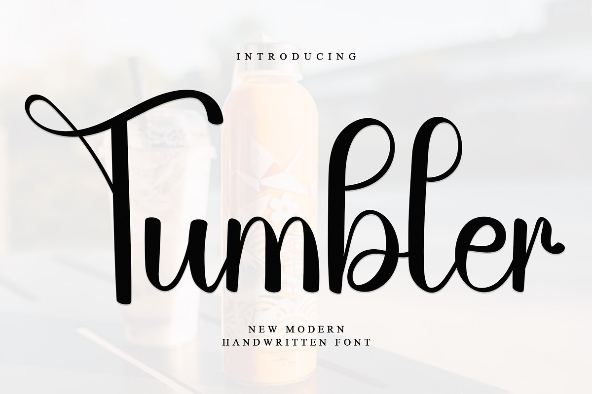 Tumbler, a Handwritten Font by InermediaSTUDIO (Photo 1 of 6)