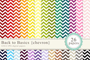 Chevron digital papers, a Pattern Graphic by Lovely Clementine (Thumbnail 2 of 2)