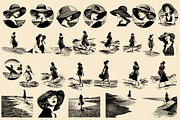 Vintage Coastal Travel Illustrations, an Object Illustration by Nocturnal Wolf (Thumbnail 18 of 27)