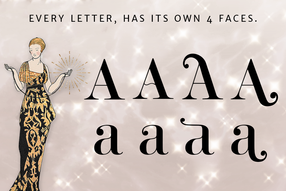 Enchanter Deluxe Modern Art Font, a Serif Font by Cloverons (Photo 6 of 9)