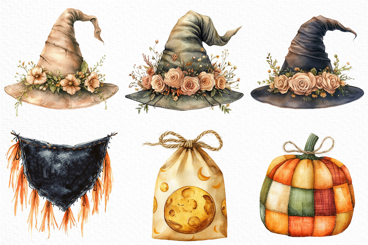 Boho Halloween Trick or Treat PNG, an Illustration by Craft Nest (Photo 4 of 6)