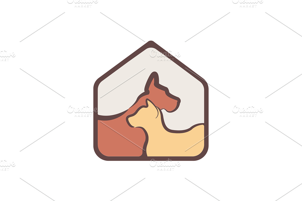 Pet Home Simple Logo For Business, a Branding & Logo Template by Logo Loom (Photo 1 of 4)