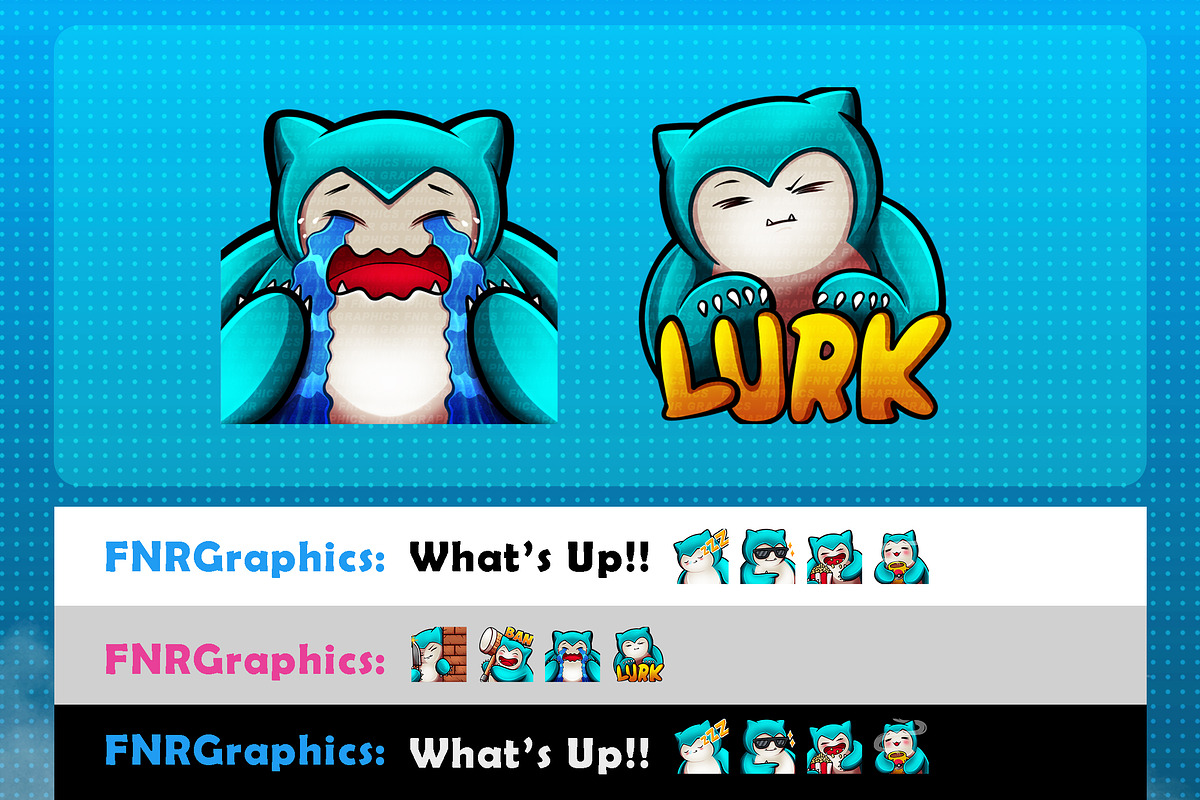 Snorlax Twitch Emote – Pokemon Emote, an Illustration by FNR Graphics (Photo 5 of 6)