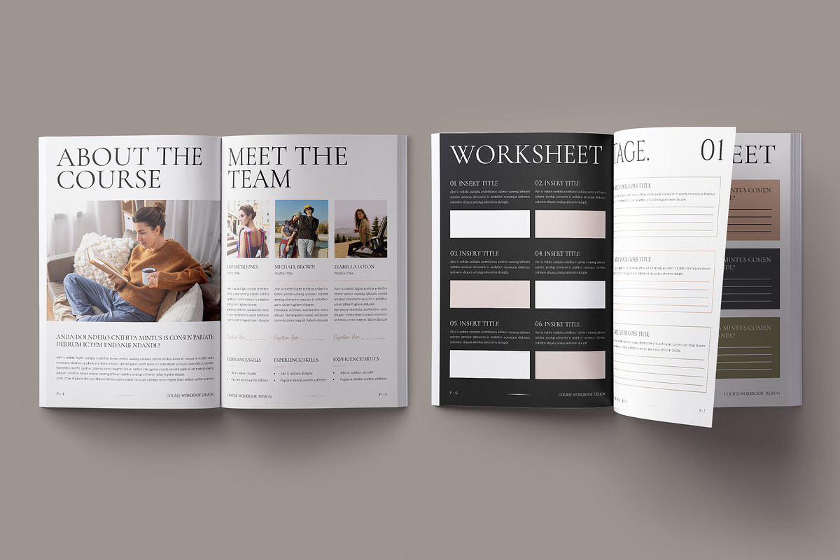 Course Workbook Template, a Magazine Template by ElvinPrint (Photo 3 of 8)