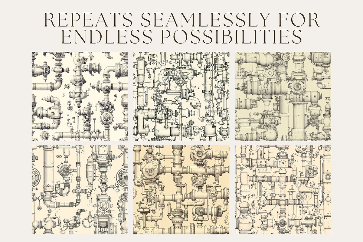 12 Steamtangle Seamless Patterns, a Pattern Graphic by Inknfolly (Photo 2 of 7)