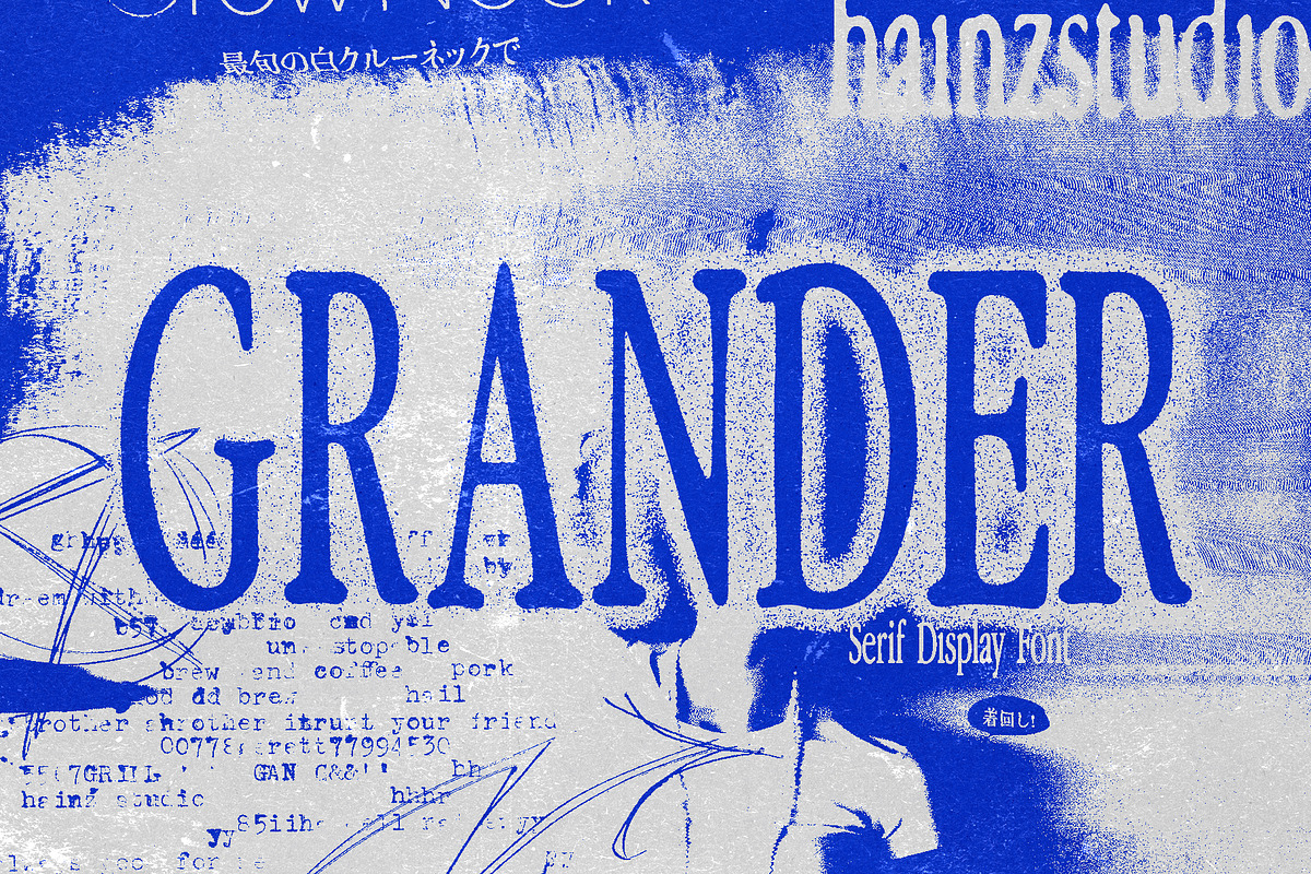 Grander – Display Serif Font, a Serif Font by Hainz Studio (Photo 2 of 12)