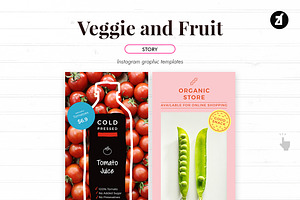 Veggie And Fruit Social Media