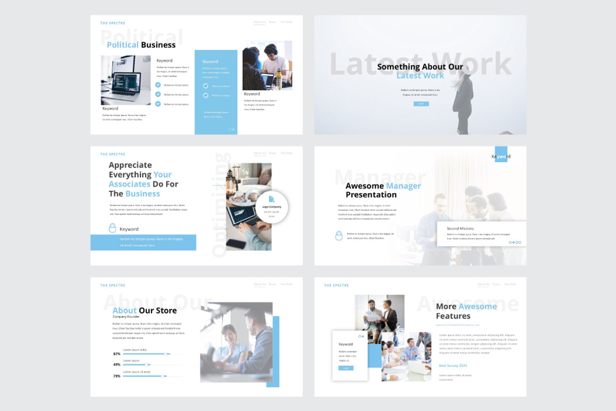 THE SPECTRE - Powerpoint Template, a Presentation Template by Shafura (Photo 4 of 6)