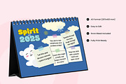 Cute Desk Calendar Template V2, a Stationery Template by twinstd (Thumbnail 3 of 3)