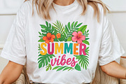 Summer Sea Turtle Floral Boho Flower, an Illustration by Craft Nest (Thumbnail 3 of 5)