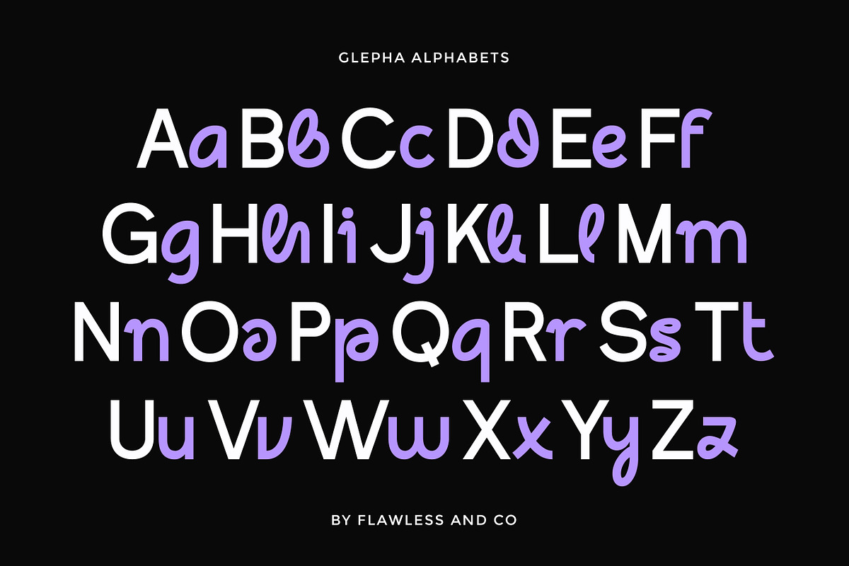 Glepha - Loopy Sans Serif Font, a Sans Serif Font by Flawless And Co (Photo 7 of 10)