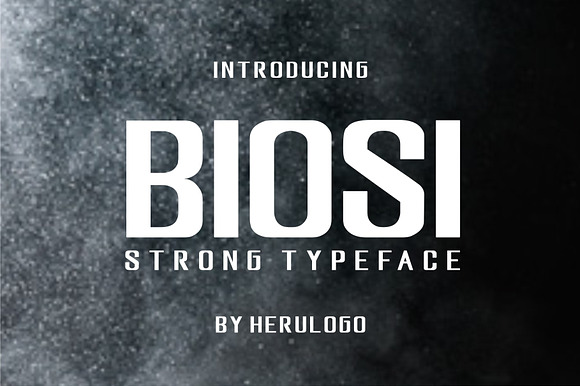 BIOSI typeface preview 6