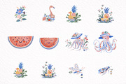Whimsical Summer Clipart PNG, an Illustration by DreamArtGraphic (Thumbnail 5 of 8)