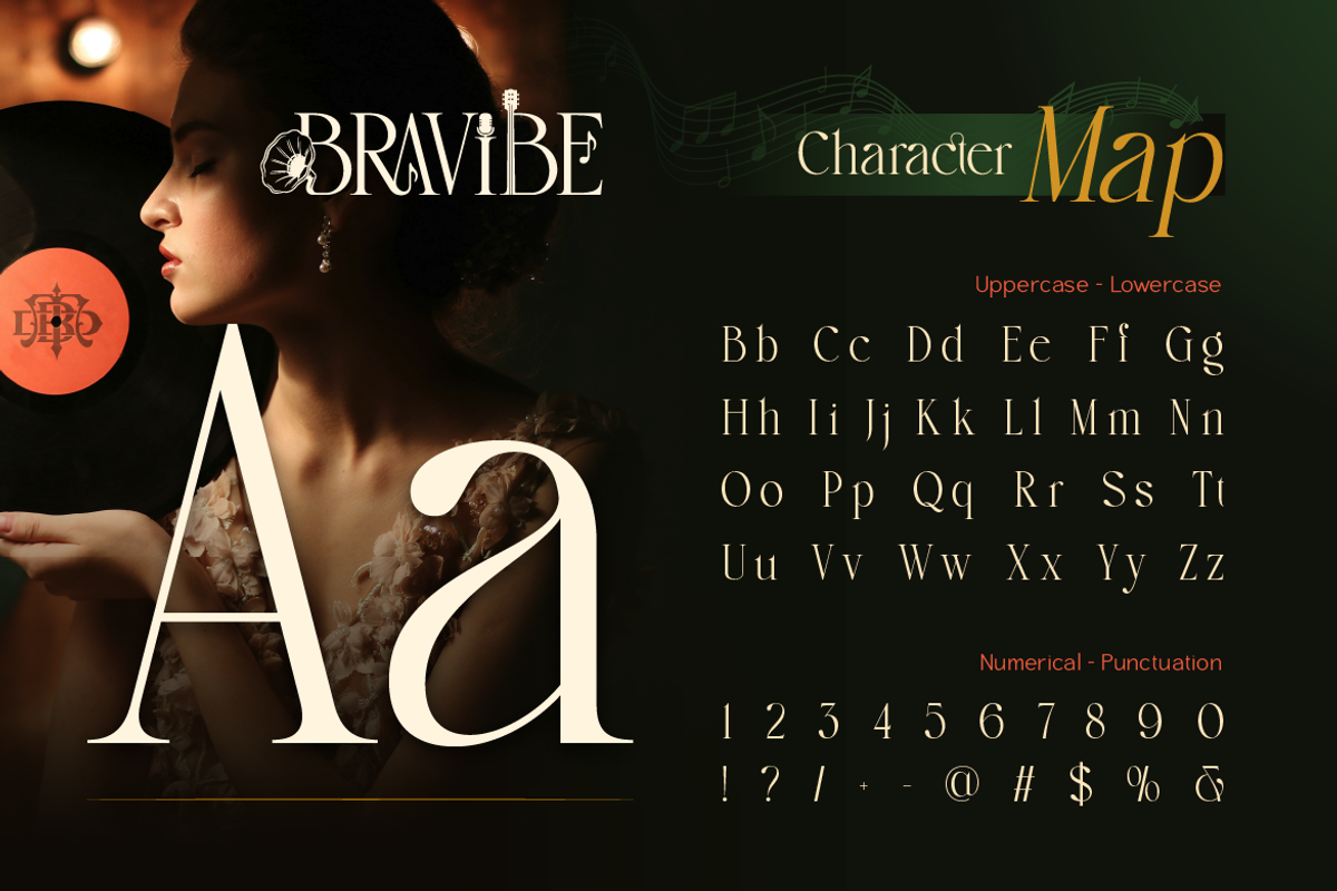 Bravibe, a Serif Font by Burntilldead (Photo 2 of 11)