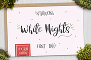 White Nights + Extras, a Script Font by Larin Type Co. (Thumbnail 1 of 9)