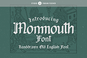 Monmouth Font - Handdrawn, a Blackletter Font by Studio FabianFischer (Thumbnail 1 of 5)