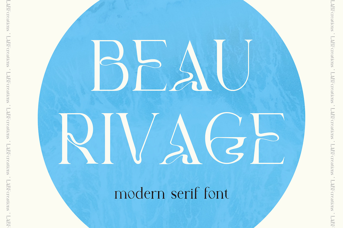 Beau Rivage Modern Serif Font, a Serif Font by LABFcreations