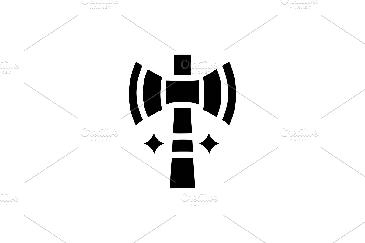 Axe Icon Viking Weapon Illustration, a Branding & Logo Template by Vectorium Studio (Photo 1 of 2)