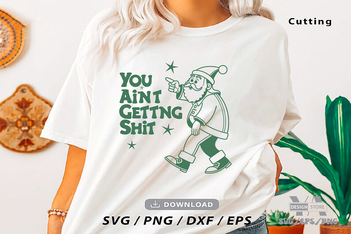 Funny Retro Santa Christmas Bundle, an Object Illustration by Ya_ Design Store (Photo 5 of 13)