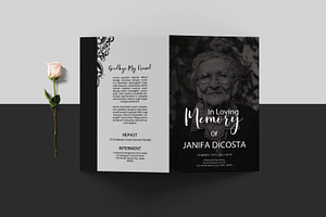 Funeral Program Template-V913