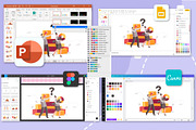 Flatiny | Elements for Powerpoint, a Presentation Template by Aurielaki Stock Images (Thumbnail 5 of 6)