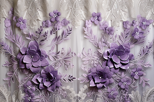 Purple Lace Paper