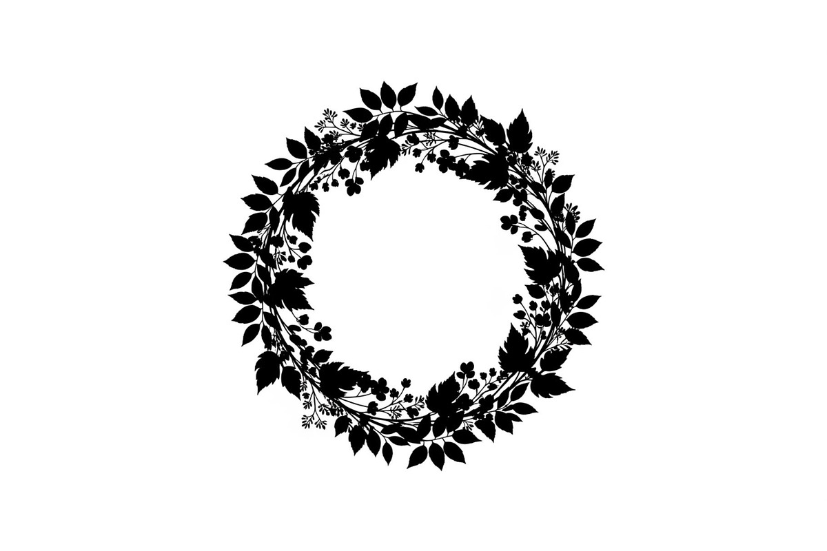 Botanical Floral Wreath SVG Bundle, an Illustration by Designs_River (Photo 17 of 31)