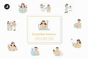 Customer Service Illustration, an Object Graphic by Jump Studio (Thumbnail 1 of 12)